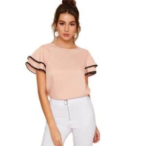 Blouse col rond femme mode