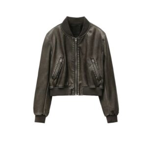 Jacket cuir femme