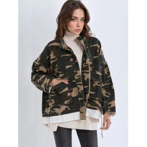 Veste camouflage femme