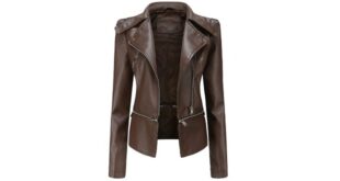 Veste en cuire femme